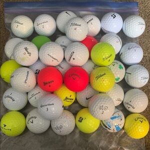 Golf Balls 40 Used Golf Balls Titleist Calloway Nike TaylorMade other variety